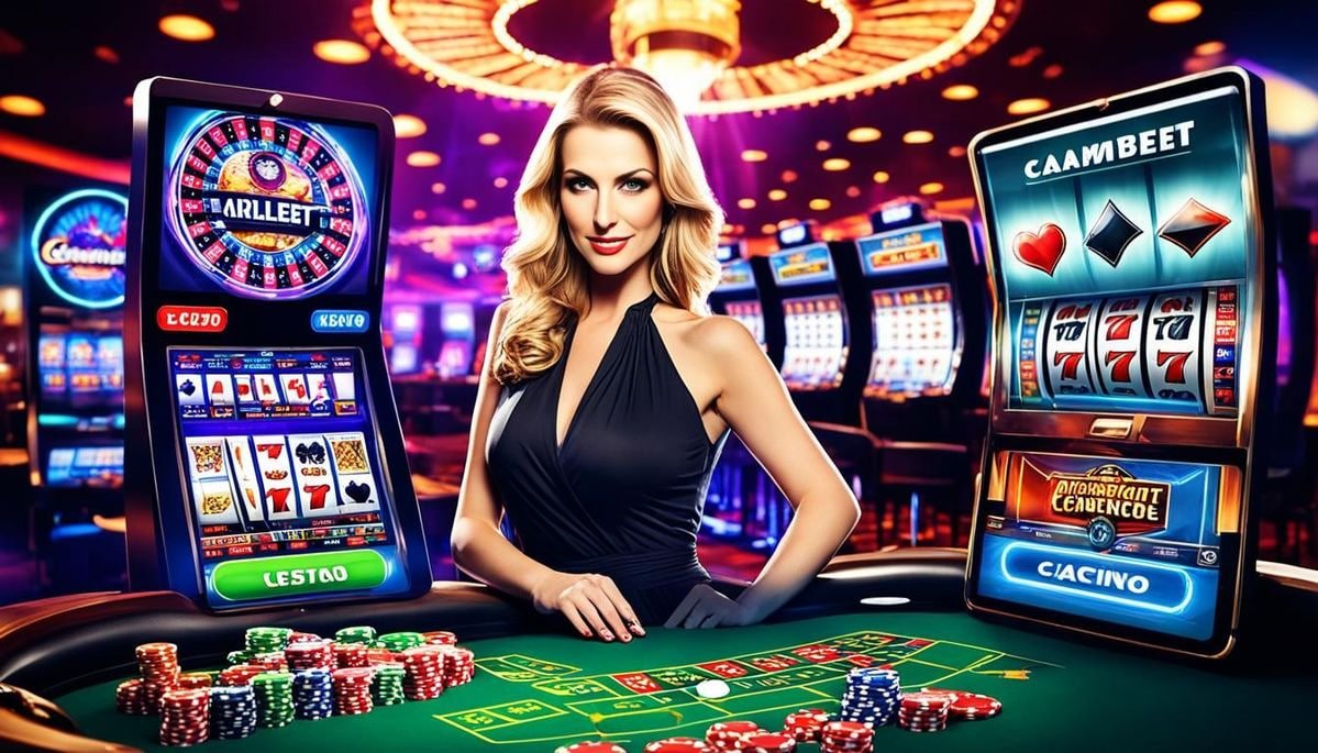 Live casino jinslot dengan meja baccarat dan dealer langsung